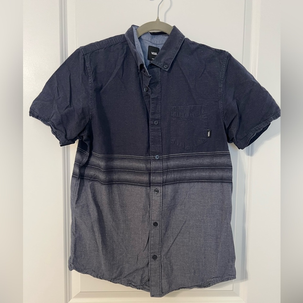 VANS Gradient Short Sleeve Button Down Shirt - S